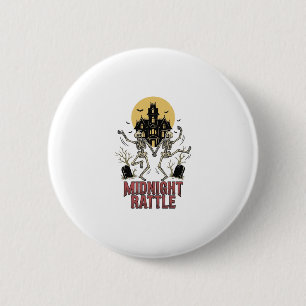 Dansend Skelet Halloween Geheime Manor Vintage G Ronde Button 5,7 Cm