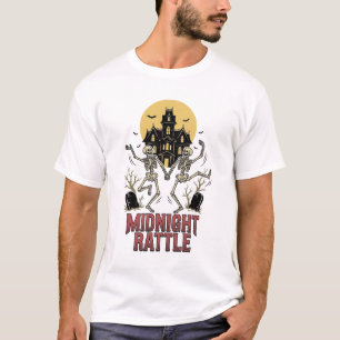 Dansend Skelet Halloween Geheime Manor Vintage G T-shirt