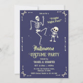 Dansend Skelet Halloween Kostuum Feest Verschrikki Kaart (Voorkant)