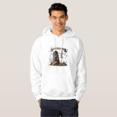 Dansend Skelet Halloween-ontwerp Hoodie (Voorkant volledig)