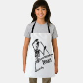 Dansend Skelet met naam Schort (Insitu)