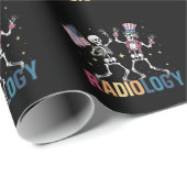 Dansend Skelet Radiologie X-ray Tech Patriottisch Cadeaupapier (Rol Hoek)