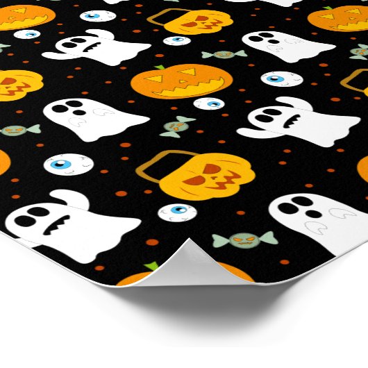 Dansend Skelet Rode Harten Liefde Grappige Hallowe Poster (Hoek)