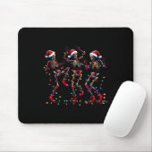 Dansend Skelet Santa Xmas Light Christmas Muismat (Met muis)