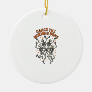 Dansend Skelet Shirt Vintage Grappig Bot Dans Kuns Keramisch Ornament