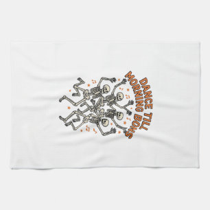 Dansend Skelet Shirt Vintage Grappig Bot Dans Kuns Theedoek