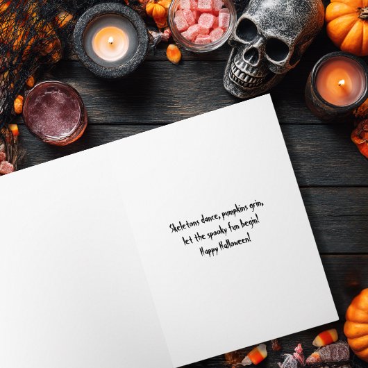 dansend skelet Spooky Gothic Kaart