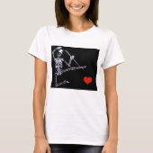 DANSEND SKELET W / TOP HAT BELLA + CANVAS SHIRT (Voorkant)