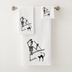 Dansend Skeleton Bad Handdoek