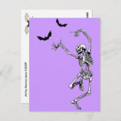 Dansend Skeleton Briefkaart (Voorkant / Achterkant)