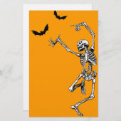 Dansend Skeleton Briefpapier (Voorkant / Achterkant)