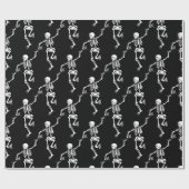 Dansend Skeleton Cadeaupapier (Vlak)