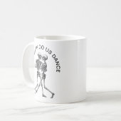 Dansend Skeleton Couple Koffiemok (Voorkant links)