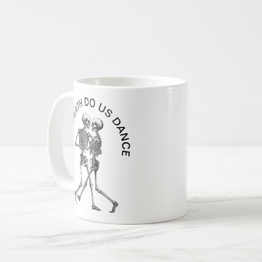Dansend Skeleton Couple Koffiemok (Voorkant links)