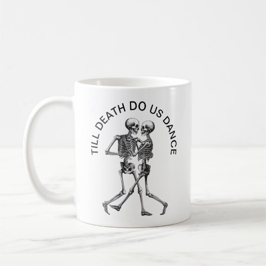Dansend Skeleton Couple Koffiemok (Links)