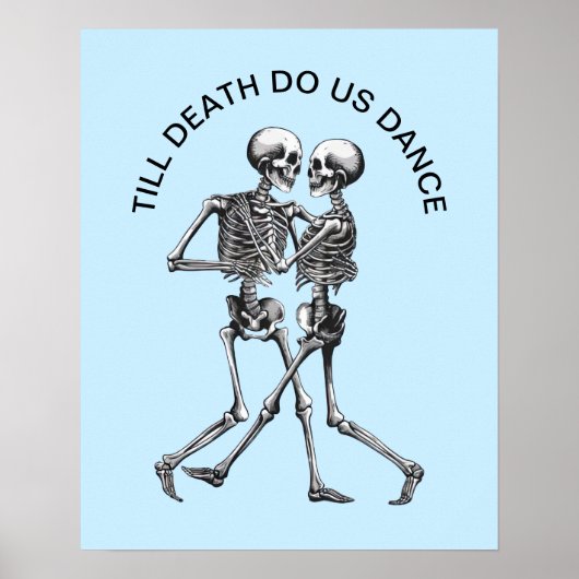 Dansend Skeleton Couple Poster (Voorkant)