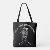 Dansend Skeleton Couple Tote Bag (Achterkant)