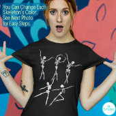 Dansend Skeleton crepy grappige ballerinas Hallowe T-shirt