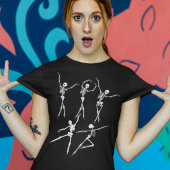 Dansend Skeleton crepy grappige ballerinas Hallowe T-shirt