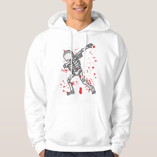 Dansend Skeleton Funny Halloween Hoodie (Voorkant)