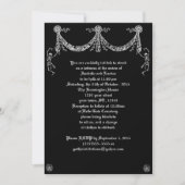 Dansend Skeleton Garland Gothic Wedding Kaart (Voorkant)
