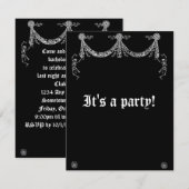 Dansend Skeleton Garland Gothic Wedding Kaart (Voorkant / Achterkant)
