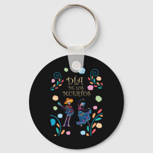 Dansend Skeleton Guitar Dia de Los Muertos Calaver Sleutelhanger