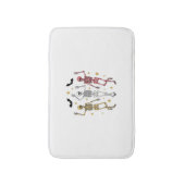 Dansend Skeleton Halloween Badmat