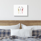Dansend Skeleton Halloween Canvas Afdruk (Insitu (Slaapkamer))