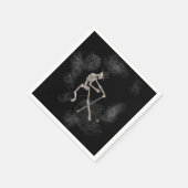 Dansend Skeleton Halloween Servet (Hoek)