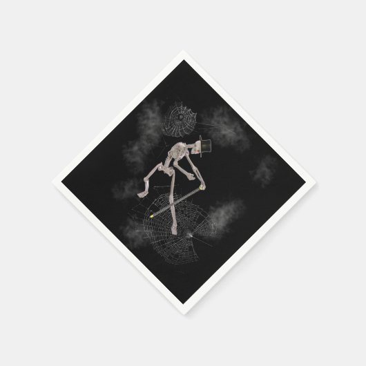 Dansend Skeleton Halloween Servet (Hoek)