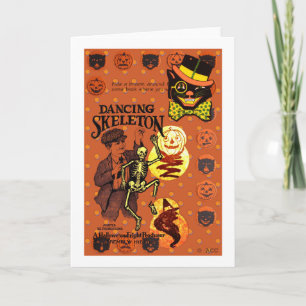 Dansend Skeleton Kaart