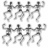 Dansend Skeleton Kwartet Halloween Thunder_Cove Sticker (Voorkant)