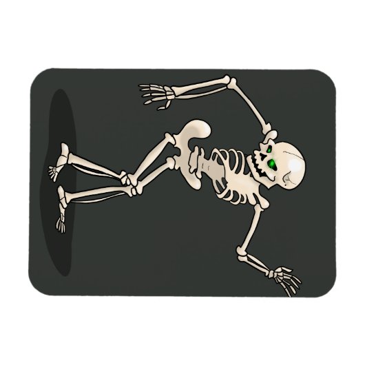 Dansend Skeleton Magneet (Horizontaal)
