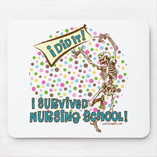 Dansend Skeleton Nursing School Survivor Muismat (Voorkant)
