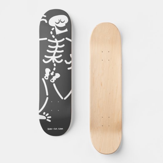 Dansend Skeleton Persoonlijk Skateboard (Voorkant)