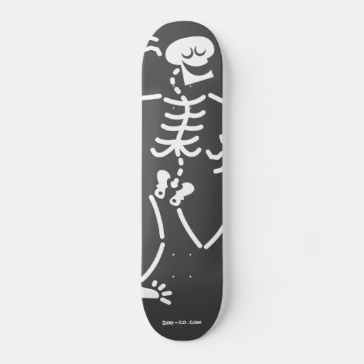 Dansend Skeleton Persoonlijk Skateboard (Voorkant)