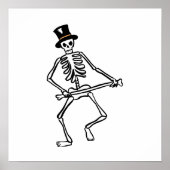 Dansend Skeleton Poster (Voorkant)
