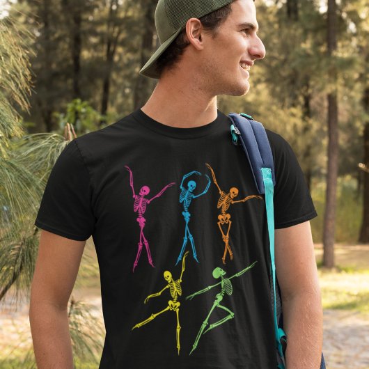 Dansend Skeleton spooky, grappig Halloween T-shirt