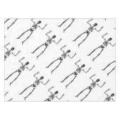 Dansend Skeleton Tafelkleed (Voorkant (Horizontaal))