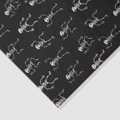 Dansend Skeleton Tissuepapier (Detail)