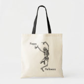Dansend Skeleton Trick or treat Canvas Tote Bag (Voorkant)