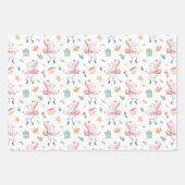 Dansend Snowmen Collectie Inpakpapier Vel (Voorkant 2)