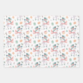 Dansend Snowmen Collectie Inpakpapier Vel (Voorkant)