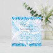 Dansend Starfish Ocean Blue Summer Vrijgezellenfee Kaart (Staand voorkant)