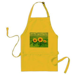 Dansend Sunflower Apron Standaard Schort