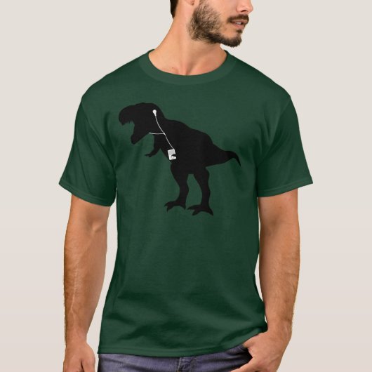 Dansend T-Rex-ontwerp T-shirt (Voorkant)