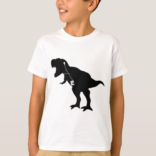Dansend T-Rex-ontwerp T-shirt (Voorkant)