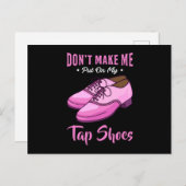 Dansend Tap laat koningin Dancer Disco Ballet Gift Briefkaart (Voorkant / Achterkant)