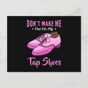 Dansend Tap laat koningin Dancer Disco Ballet Gift Briefkaart